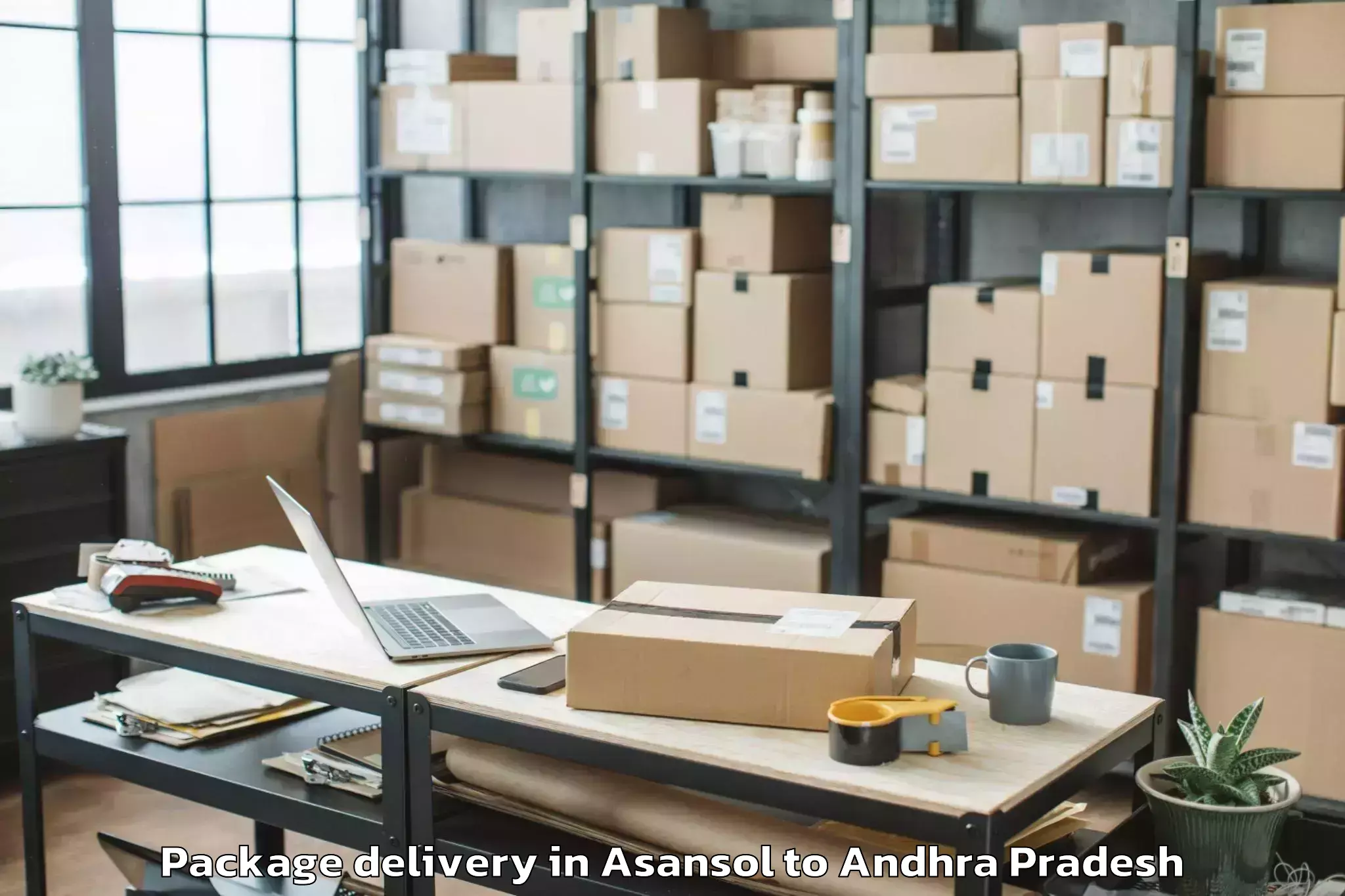 Easy Asansol to Gudlavalleru Package Delivery Booking